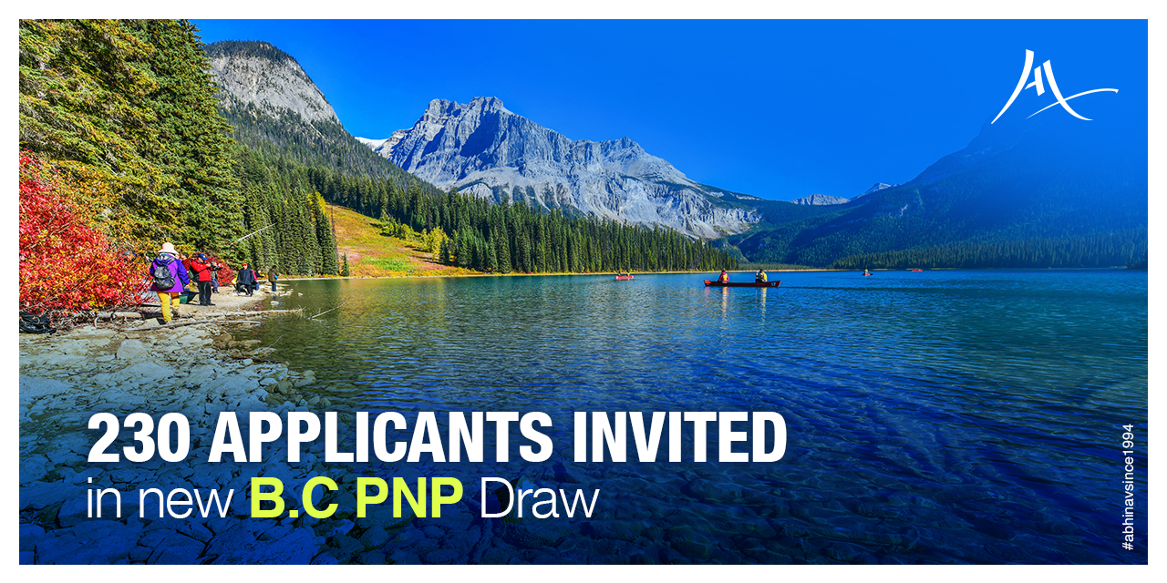 230 applicants invited in New B.C. PNP draw